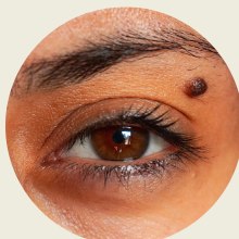 Close-up of an eye area